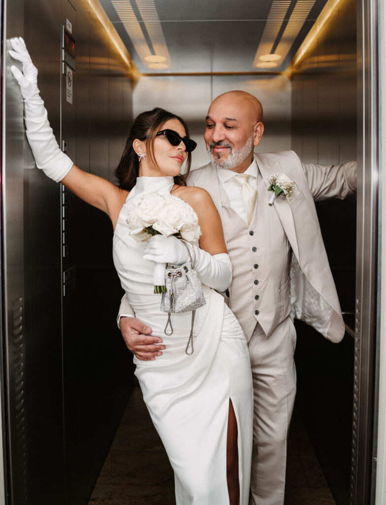 Hochzeitspaar im Morrhof